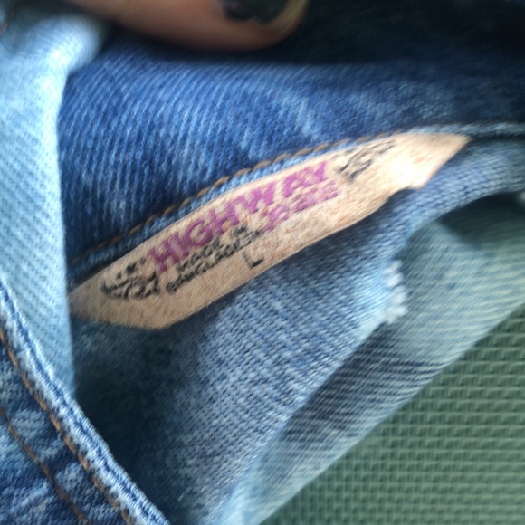 Hand bleach dyed and distressed denim mini jacket PO - Picture 10 of 12